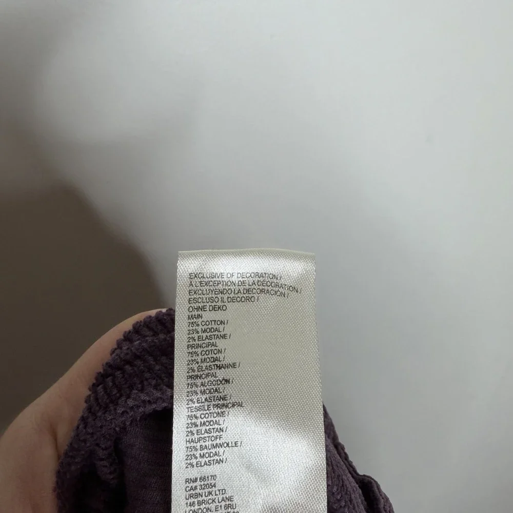 Pilcro The Icon Flare Corduroy Pants Plum Womens Size 29 Mid Rise Boho Hippie - Picture 5 of 5